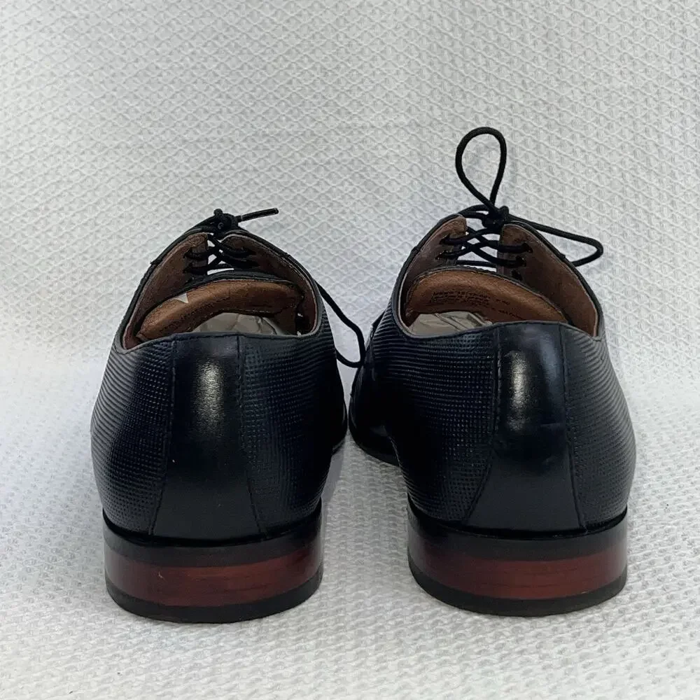 Florsheim Men's, Postino Cap Toe Oxford Black 9.5 D 15149-001 Black LEATHER